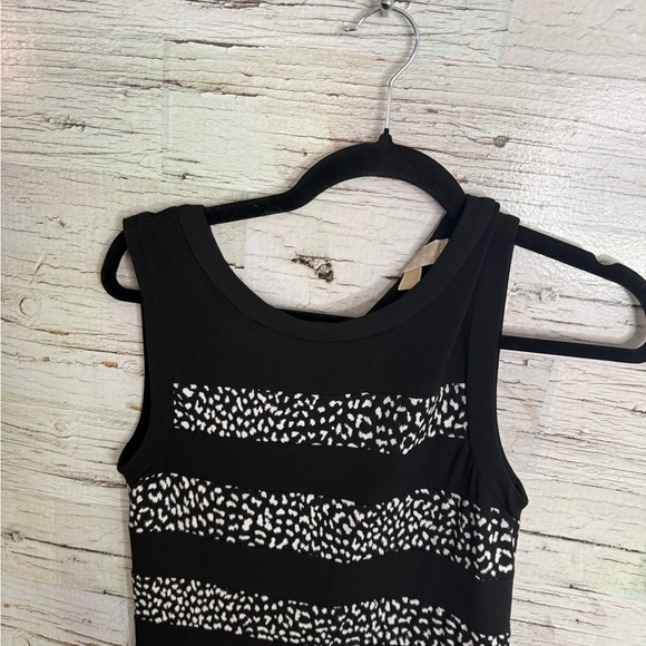 Michael Kors Black and White Sleeveless Dress ruffle size xs - Picture 3 of 8